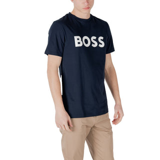 Hugo Boss Blue Cotton T-Shirt