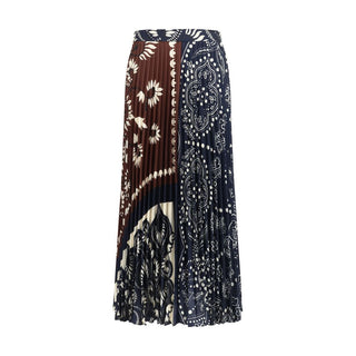 Max Mara Multicolor Polyester Long Skirt