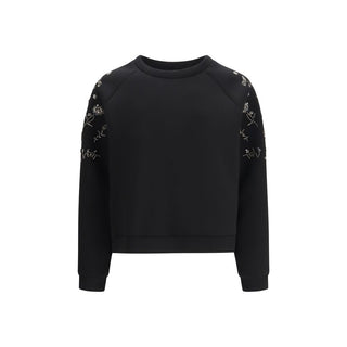 Max Mara Black Polyester Sweatshirt