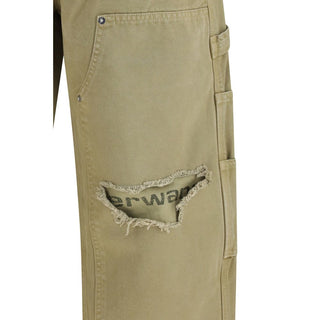 Alexander Wang Bicolor Cotton Cargo Pants