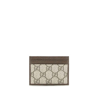 Gucci Brown Fabric Cardholder