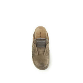 Balenciaga Beige Calf Leather Bos Taurus Mules