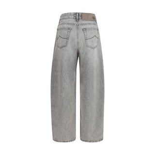 Jacob Cohen Gray Cotton Relaxed Fit Jeans