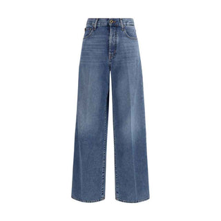 Jacob Cohen Blue Cotton Relaxed Fit Jeans