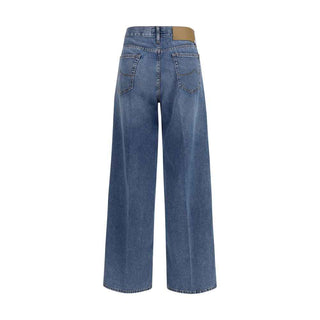 Jacob Cohen Blue Cotton Relaxed Fit Jeans