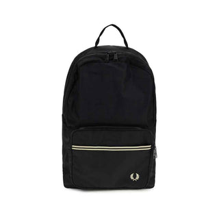 Fred Perry Black Nylon Backpack