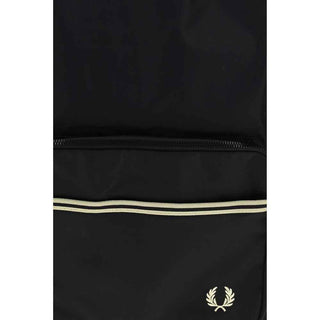 Fred Perry Black Nylon Backpack