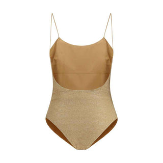 Oséree Gold Metal One-Piece Swimsuit