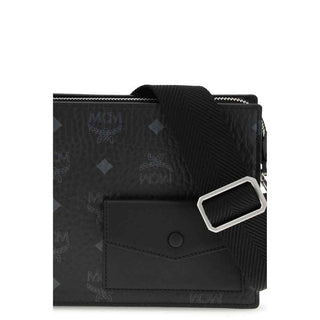 MCM Black Calf Leather Bos Taurus Shoulder Bag