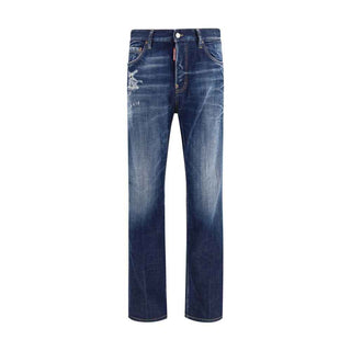 Dsquared² Blue Cotton Jeans Denim