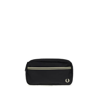 Fred Perry Black Recycled Polyamide Shoulder Bag