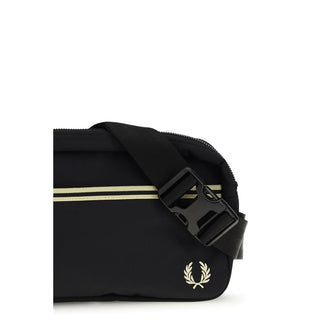 Fred Perry Black Recycled Polyamide Shoulder Bag