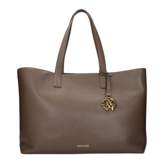 Roberto Cavalli Brown Leather Shoulder Bag