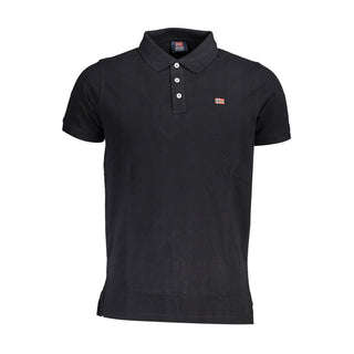 Norway 1963 Black Cotton Men Polo Shirt