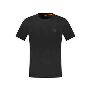 Hugo Boss Black Cotton Men T-Shirt