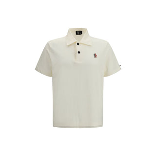 Moncler Grenoble Beige Polyamide Polo Shirt