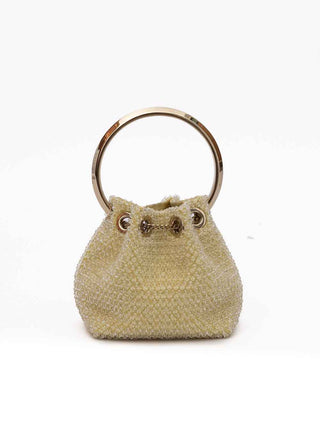 Jimmy Choo Yellow Bon Bon Micro Crystals Bucket