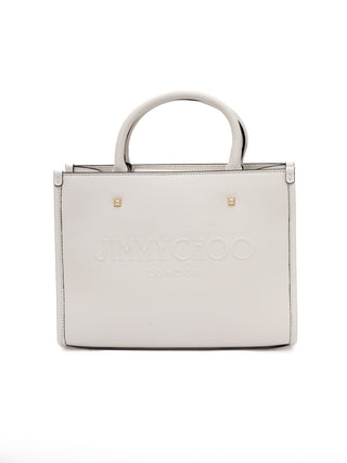 Jimmy Choo White Avenue S Tote Leather Handbag