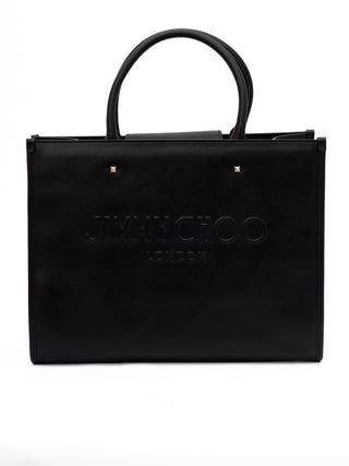 Jimmy Choo Black Avenue S Tote Leather Handbag