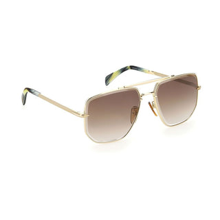David Beckham Gold Metal Sunglasses
