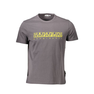 Napapijri Grigio Cotton Mens T-Shirt