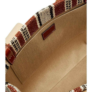 Chloé Brown Linen Tote Bag