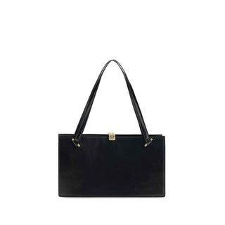 Versace Black Calf Leather Bos Taurus Shoulder Bag