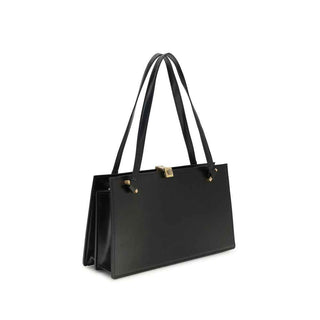 Versace Black Calf Leather Bos Taurus Shoulder Bag