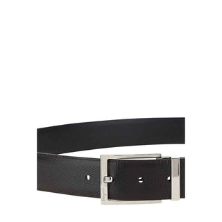 Ferragamo Black Calf Leather Bos Taurus Belt