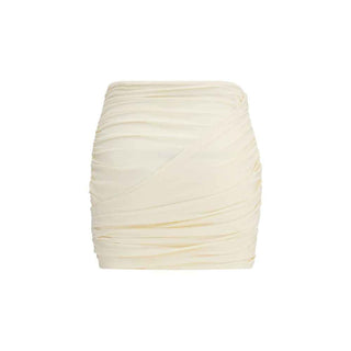 Magda Butrym Beige Fabric Mini Skirt