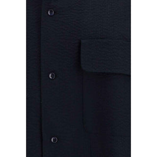 Giorgio Armani Blue Cotton Shirt