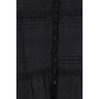 Marant Etoile Black Viscose Long Skirt
