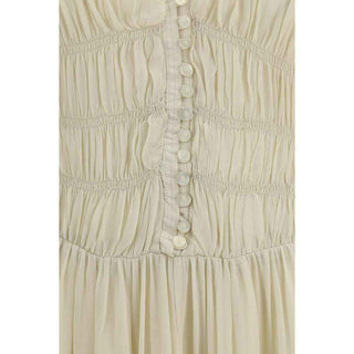 Marant Etoile Beige Viscose Casual Dress