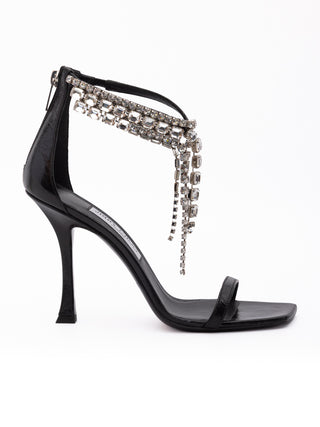 Jimmy Choo Black Leather Verity Sandals 100