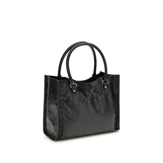 Balenciaga Black Lamb Ovis Aries Aries Shoulder Bag