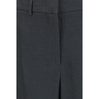 Giorgio Armani Gray Linen Casual Pants