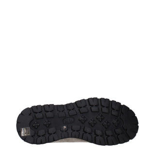 Eleventy Beige Leather Low Top Sneakers