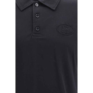 Burberry Blue Cotton Polo Shirt