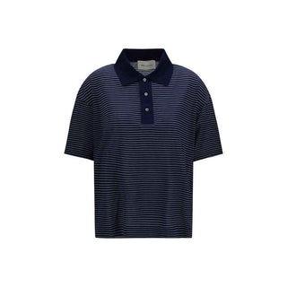 Ami Paris Blue Cotton Polo Shirt