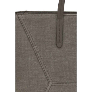 Brunello Cucinelli Brown Cotton Shoulder Bag