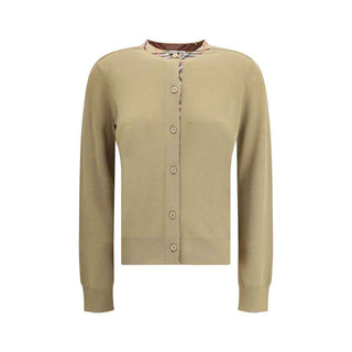 Burberry Brown Wool Oves Aries Cardigan