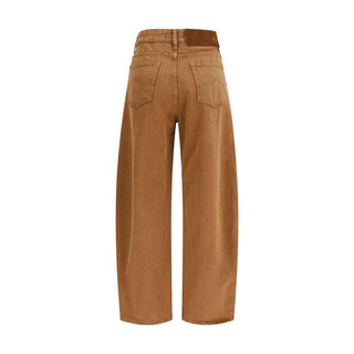 Jacob Cohen Brown Cotton Relaxed Fit Jeans