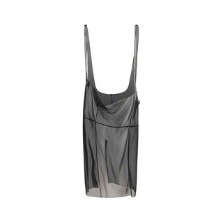 Prada Black Polyester Midi Skirt