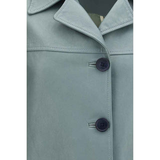 Chloé Blue Lamb Leather Leather Jacket