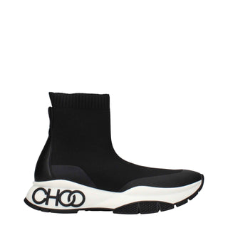 Jimmy Choo Black Fabric Ankle Boots
