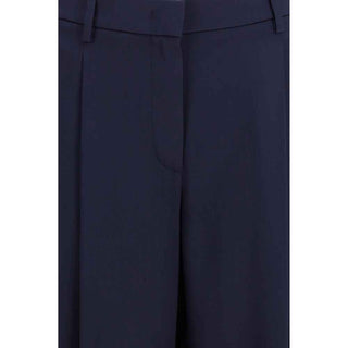 Giorgio Armani Blue Silk Casual Pants