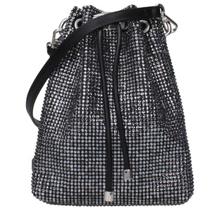 Jimmy Choo Black Satin Crossbody Bag