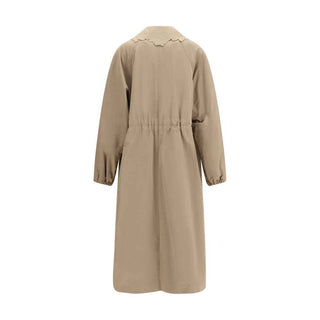 Fabiana Filippi Beige Polyester Trench Coat