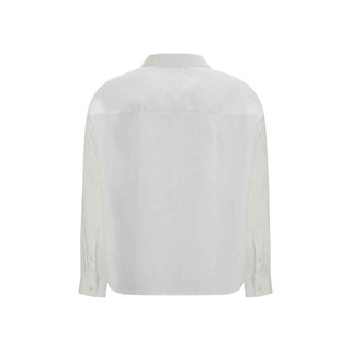 Deperlu White Linen Shirt