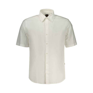 Hugo Boss Bianco Cotton Men Shirt